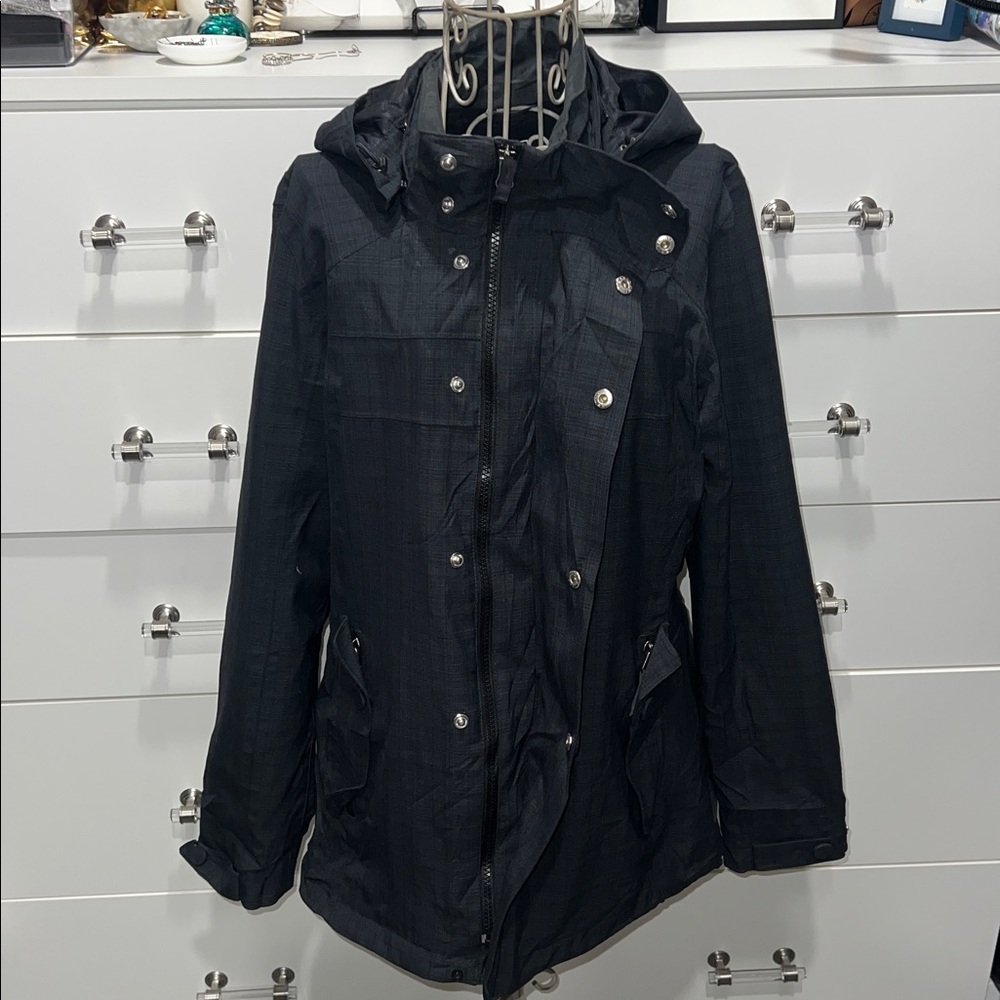 REI Waterproof Jacket with Removable Hood, size M